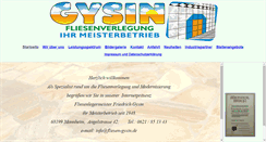 Desktop Screenshot of fliesen-gysin.de