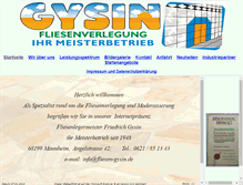 Tablet Screenshot of fliesen-gysin.de